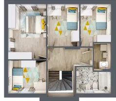 Dom 120,04 m², oferta nr B2, Malinowy Zakątek II - domy, Kamieniec Wrocławski, ul. Malinowa 10,12