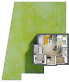 6 pokoi, mieszkanie 120,04 m², parter, oferta nr B2, Malinowy Zakątek II, Kamieniec Wrocławski, ul. Malinowa 10,12