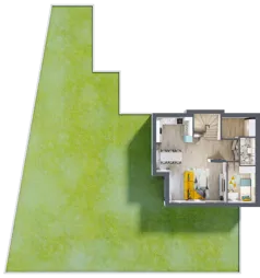 6 pokoi, mieszkanie 120,93 m², parter, oferta nr B4, Malinowy Zakątek II, Kamieniec Wrocławski, ul. Malinowa 10,12
