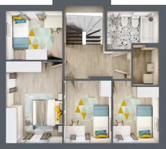 6 pokoi, mieszkanie 120,93 m², parter, oferta nr B4, Malinowy Zakątek II, Kamieniec Wrocławski, ul. Malinowa 10,12