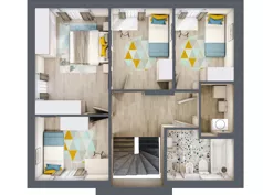 6 pokoi, mieszkanie 120,04 m², parter, oferta nr B2, Malinowy Zakątek II, Kamieniec Wrocławski, ul. Malinowa 10,12