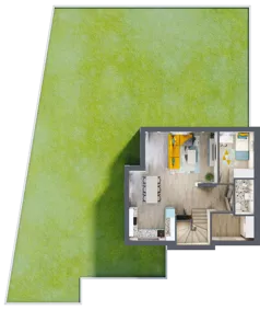 6 pokoi, mieszkanie 120,04 m², parter, oferta nr B2, Malinowy Zakątek II, Kamieniec Wrocławski, ul. Malinowa 10,12