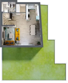 4 pokoje, mieszkanie 100,34 m², parter, oferta nr B3a, Malinowy Zakątek II, Kamieniec Wrocławski, ul. Malinowa 10,12