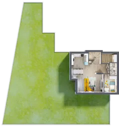 6 pokoi, mieszkanie 120,93 m², parter, oferta nr B4, Malinowy Zakątek II, Kamieniec Wrocławski, ul. Malinowa 10,12