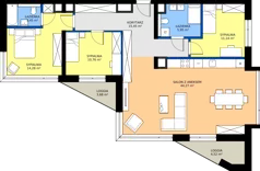4 pokoje, mieszkanie 105,30 m², piętro 4, oferta nr A/4/26, Poznańska / Wąska, Poznań, Jeżyce, ul. Poznańska