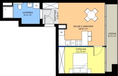 2 pokoje, mieszkanie 39,87 m², parter, oferta nr M07, Grobla 19b, Poznań, Stare Miasto, Chwaliszewo, ul. Grobla 19b