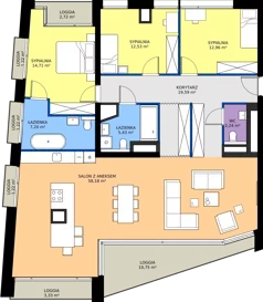 4 pokoje, mieszkanie 132,84 m², piętro 5, oferta nr M52, Grobla 19b, Poznań, Stare Miasto, Chwaliszewo, ul. Grobla 19b