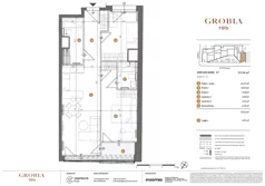 3 pokoje, mieszkanie 59,54 m², piętro 1, oferta nr M17, Grobla 19b, Poznań, Stare Miasto, Chwaliszewo, ul. Grobla 19b