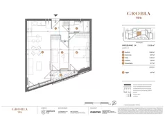 1 pokój, mieszkanie 53,28 m², piętro 2, oferta nr M24, Grobla 19b, Poznań, Stare Miasto, Chwaliszewo, ul. Grobla 19b
