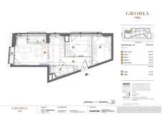 3 pokoje, mieszkanie 45,23 m², piętro 4, oferta nr M42, Grobla 19b, Poznań, Stare Miasto, Chwaliszewo, ul. Grobla 19b