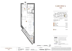 1 pokój, mieszkanie 27,82 m², piętro 4, oferta nr M48, Grobla 19b, Poznań, Stare Miasto, Chwaliszewo, ul. Grobla 19b