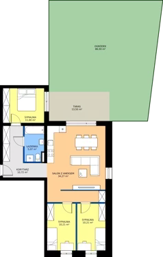 4 pokoje, mieszkanie 81,48 m², parter, oferta nr 1, Bolka 9, Poznań, Naramowice, ul. Bolka 9