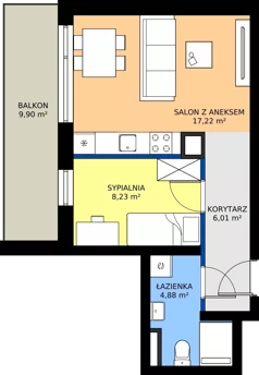 2 pokoje, mieszkanie 36,34 m², piętro 2, oferta nr 12, Bolka 9, Poznań, Naramowice, ul. Bolka 9
