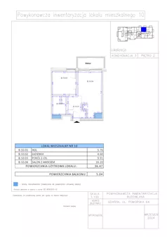 2 pokoje, apartament 36,47 m², piętro 2, oferta nr B.10, Gaja Park, Gdańsk, Żabianka-Wejhera-Jelitkowo-Tysiąclecia, Jelitkowo, ul. Pomorska 68, 66, 64