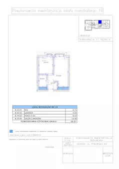 2 pokoje, apartament 30,07 m², piętro 4, oferta nr B.19, Gaja Park, Gdańsk, Żabianka-Wejhera-Jelitkowo-Tysiąclecia, Jelitkowo, ul. Pomorska 68, 66, 64