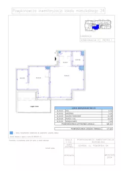 2 pokoje, apartament 68,52 m², piętro 1, oferta nr B.24, Gaja Park, Gdańsk, Żabianka-Wejhera-Jelitkowo-Tysiąclecia, Jelitkowo, ul. Pomorska 68, 66, 64