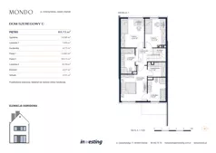 Dom i rezydencja 195,01 m², oferta nr C, Osiedle Mondo, Gdańsk, Jasień, ul. Zwierzyniecka