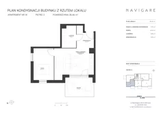 2 pokoje, apartament 38,46 m², piętro 2, oferta nr 14, NAVIGARE, Gdańsk, Brzeźno, ul. Dworska 4