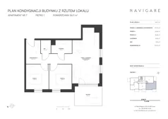 3 pokoje, apartament 54,11 m², piętro 1, oferta nr 7, NAVIGARE, Gdańsk, Brzeźno, ul. Dworska 4