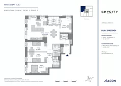 5 pokoi, apartament 113,89 m², piętro 4, oferta nr A.5.7, SKYCITY Gdynia, Gdynia, Wzgórze Św. Maksymiliana, ul. Kielecka