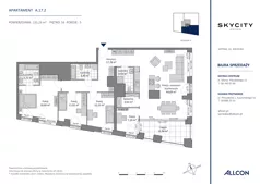 5 pokoi, apartament 131,23 m², piętro 16, oferta nr A.17.2, SKYCITY Gdynia, Gdynia, Wzgórze Św. Maksymiliana, ul. Kielecka