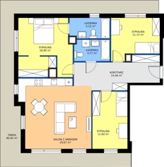 4 pokoje, apartament 97,48 m², piętro 3, oferta nr Db.3.3, Puenta Morena, Gdańsk, Piecki-Migowo, ul. Morenowe Wzgórze 36, 38a, 38b