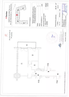 2 pokoje, mieszkanie 45,74 m², piętro 1, oferta nr 1/M114, Autonomia Praska, Warszawa, Praga Północ, ul. Namysłowska