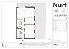 4 pokoje, mieszkanie 109,09 m², parter, oferta nr Etap 1/LM-10.00, Nurt, Warszawa, Wilanów, ul. Zdrowa