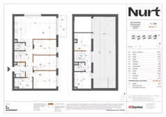 6 pokoi, mieszkanie 137,63 m², piętro 1, oferta nr Etap 1/LM-1.01, Nurt, Warszawa, Wilanów, ul. Zdrowa