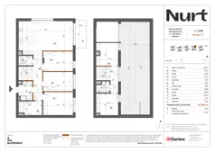 6 pokoi, mieszkanie 137,63 m², piętro 1, oferta nr Etap 1/LM-5.01, Nurt, Warszawa, Wilanów, ul. Zdrowa