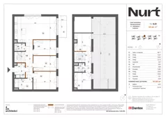 6 pokoi, mieszkanie 137,63 m², piętro 1, oferta nr Etap 1/LM-9.01, Nurt, Warszawa, Wilanów, ul. Zdrowa