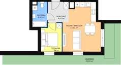 2 pokoje, mieszkanie 41,85 m², parter, oferta nr D4-D5/M002, Ursus Vita, Warszawa, Ursus, Szamoty, ul. Herbu Oksza