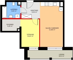 2 pokoje, mieszkanie 49,05 m², piętro 2, oferta nr 1/M048, Stalowa Form 43.45, Warszawa, Praga Północ, Nowa Praga, ul. Stalowa