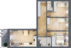 4 pokoje, apartament 67,90 m², piętro 1, oferta nr M.1.8, Rezydencje Lawendowa, Dzierżoniów, ul. Lawendowa