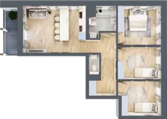 4 pokoje, apartament 68,50 m², piętro 1, oferta nr M.1.1, Rezydencje Lawendowa, Dzierżoniów, ul. Lawendowa