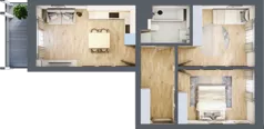 3 pokoje, apartament 53,10 m², piętro 2, oferta nr M.2.9, Rezydencje Lawendowa, Dzierżoniów, ul. Lawendowa