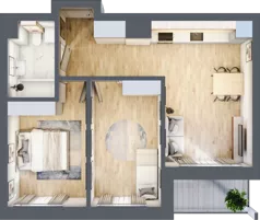 3 pokoje, apartament 52,80 m², piętro 4, oferta nr M.4.6, Rezydencje Lawendowa, Dzierżoniów, ul. Lawendowa