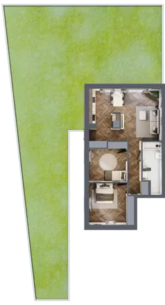 3 pokoje, mieszkanie 97,30 m², parter, oferta nr 5, Małe Wilczyce, Wilczyce, ul. Zgodna / Życzliwa