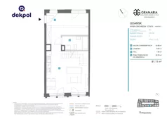 1 pokój, lokal inwestycyjny 81,11 m², piętro 6, oferta nr 5.6.232.M, Granaria, Gdańsk, Śródmieście, ul. Chmielna