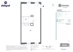 1 pokój, lokal inwestycyjny 58,12 m², piętro 3, oferta nr 5.3.213, Granaria, Gdańsk, Śródmieście, ul. Chmielna