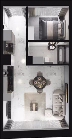 1 pokój, lokal inwestycyjny 50,42 m², piętro 3, oferta nr 5.3.214, Granaria, Gdańsk, Śródmieście, ul. Chmielna
