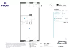 1 pokój, lokal inwestycyjny 58,28 m², piętro 4, oferta nr 5.4.219, Granaria, Gdańsk, Śródmieście, ul. Chmielna