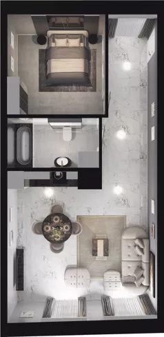 1 pokój, lokal inwestycyjny 58,28 m², piętro 4, oferta nr 5.4.219, Granaria, Gdańsk, Śródmieście, ul. Chmielna