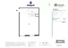 1 pokój, lokal inwestycyjny 46,90 m², piętro 4, oferta nr 1.4.048, Granaria, Gdańsk, Śródmieście, ul. Chmielna