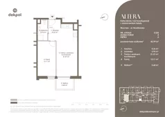 2 pokoje, mieszkanie 42,99 m², piętro 2, oferta nr 2.L03, Altera, Wrocław, ul. Braniborska 54 - 56