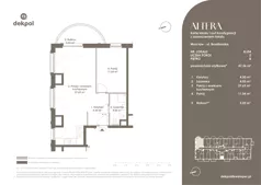 2 pokoje, mieszkanie 47,26 m², piętro 8, oferta nr 8.L04 - IH, Altera, Wrocław, ul. Braniborska 54 - 56