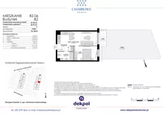 2 pokoje, mieszkanie 36,96 m², piętro 1, oferta nr B2.21, Osiedle Chabrowe, Starogard Gdański, ul. Gen. Stanisław Sosabowskiego