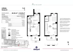2 pokoje, lokal inwestycyjny 68,84 m², parter, oferta nr 5.04, Pino Resort, Gdańsk, Wyspa Sobieszewska, Sobieszewo, ul. Turystyczna 90