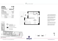 2 pokoje, lokal inwestycyjny 40,12 m², parter, oferta nr 6.20, Pino Resort, Gdańsk, Wyspa Sobieszewska, Sobieszewo, ul. Turystyczna 90