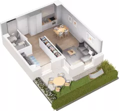 2 pokoje, lokal inwestycyjny 40,12 m², parter, oferta nr 6.20, Pino Resort, Gdańsk, Wyspa Sobieszewska, Sobieszewo, ul. Turystyczna 90